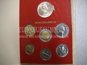 1982 Vaticano monete singole FDC Anno IV - 4
