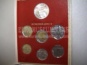 1983 Vaticano monete singole FDC Anno V - 5