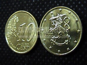 10 centesimi di euro Finlandia anno 2000