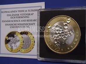 2008 Finlandia 5 Euro Scienza e Ricerca