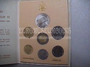 1984 Vaticano monete singole FDC Anno VI - 6