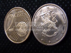 2 centesimi di euro Finlandia anno 2003