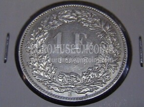 1957 Svizzera 1 Franco  in argento