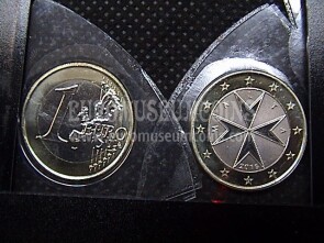 2016 Malta moneta da 1 euro zecca F