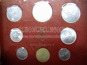 1967 Vaticano monete singole FDC Anno V - 5