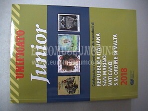 2018 Catalogo Unificato Junior francobolli area Italiana