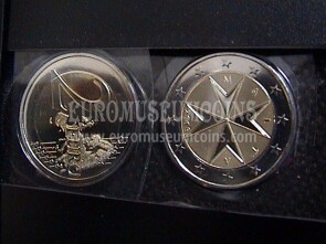 2016 Malta moneta da 2 euro zecca F
