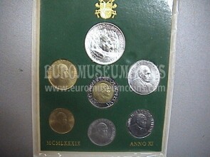 1989 Vaticano monete singole FDC Anno XI - 11