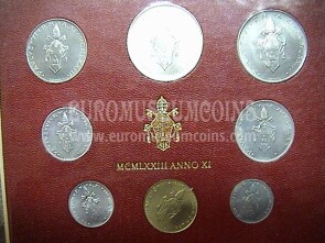 1973 Vaticano monete singole FDC Anno XI - 11