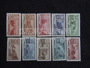1960 U.R.S.S.francobolli Capitali Repubbliche Autonome URSS 10 valori  