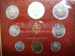 1976 Vaticano monete singole FDC Anno XIV- 14
