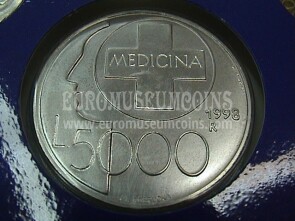 1998 San Marino 5000 Lire argento