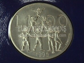1995 San Marino 1000 Lire argento