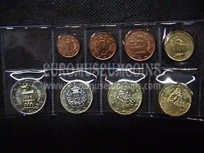 2010 serie completa 8 monete euro San Marino
