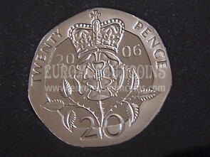 2006 Gran Bretagna moneta da 20 Pence Proof