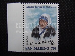 1996 serie completa Europa San Marino Madre Teresa di Calcutta