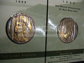 1999 Australia 1 dollaro Anzac zecca C