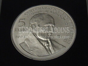 2004 San Marino 5 Euro Borghesi FDC in argento  