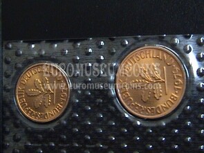 1979 Germania 1 + 2 Pfennig zecca F 