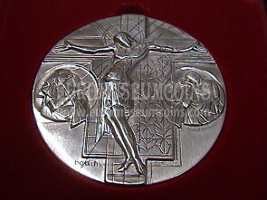 2005 Vaticano Medaglia in argento Crocefissione