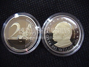 2003 Vaticano 2 euro proof da set ufficiale