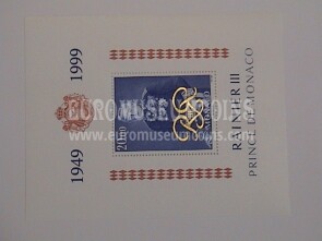 1999 Monaco 50 Anni di Regno Cod.Un.BF78
