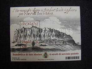 2007 foglietto BF91 San Marino Il Postiglione