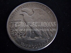 1942 Stati Uniti half dollar Walking Liberty in argento