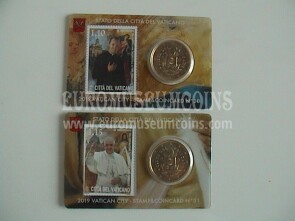 2019 Vaticano set 2 coincard 50° sacerdozio Papa Francesco
