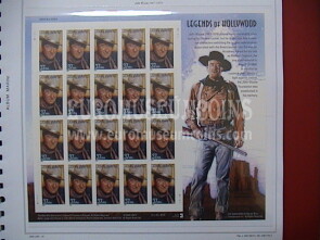USA 2004 minifoglio Leggende di Hollywood John Wayne