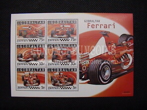 2004 Gibilterra foglietto francobolli TEMATICA : Ferrari