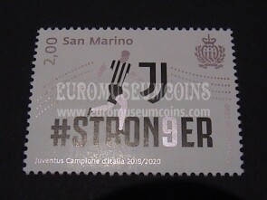 2020 Juventus San Marino 1 francobollo