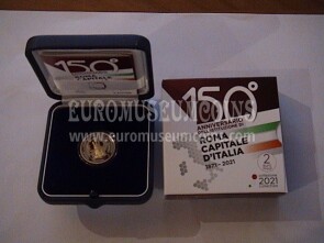 Italia 2021 Roma Capitale 2 euro commemorativo Fs Proof 