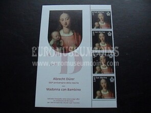 2021 San Marino 550° nascita Durer  4 francobolli + Bandella