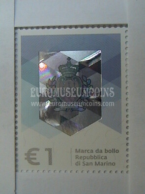2015 marca da bollo da 1 euro San Marino