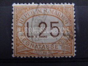1927 segnatasse da 25 lire San Marino usato