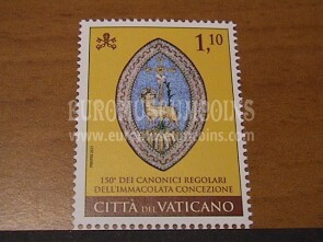 2021 Vaticano francobollo canonici regolari immacolata