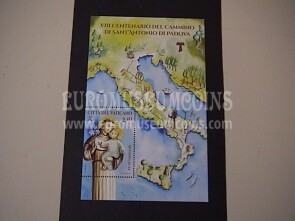 2021 Vaticano VIII centenario del cammino Sant ' Antonio da Padova BF 