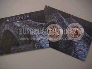 Andorra 2021 N.2 x 1,25 euro commemorativo FDC 