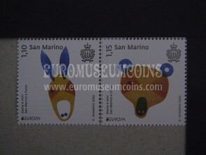 2022 San Marino Europa : storie e miti serie di 2 francobolli 