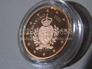 2020 San Marino 1 centesimo di Euro FS proof