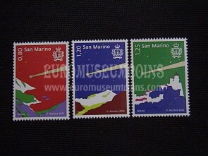 2022 Natale San Marino serie di 3 francobolli 
