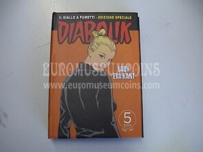 2023 Italia 5 Euro FDC Eva Kant serie fumetti Diabolik