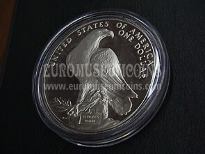 1984 Stati Uniti 1 Dollaro Olimpiadi Los Angeles in argento proof