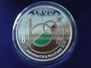 Italia 2023 Aeronautica Militare 5 euro commemorativo FS in argento