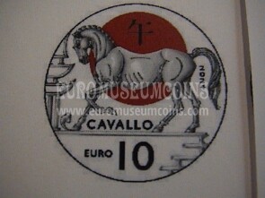 2024 San Marino 10 Euro FDC anno del Cavallo Calendario Lunare Cinese 