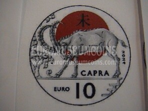 2024 San Marino 10 Euro FDC anno della Capra Calendario Lunare Cinese