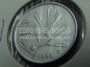1958 Italia 2 Lire 