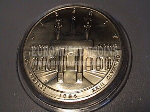 1984 Stati Uniti 1 Dollaro Olimpiadi Los Angeles in argento FDC zecca P