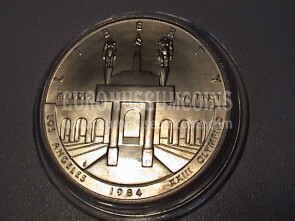 1984 Stati Uniti 1 Dollaro Olimpiadi Los Angeles in argento FDC zecca S